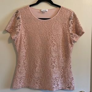 Women’s Calvin Klein Rose Blouse Size Medium